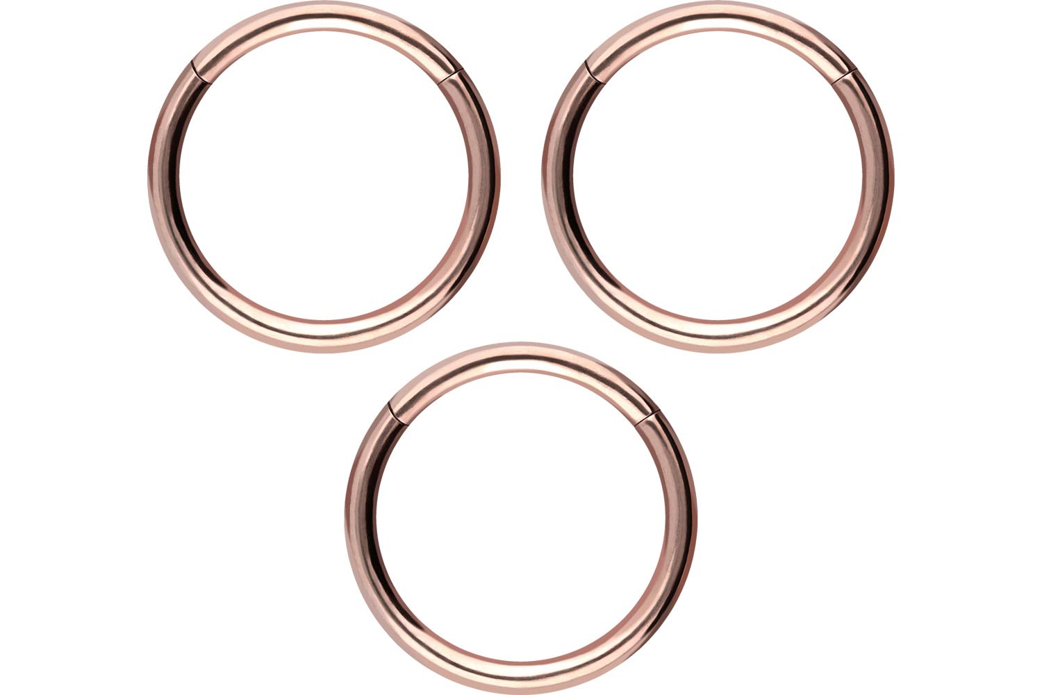 SET Chirurgenstahl Segmentring Clicker Piercing